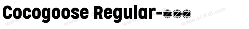 Cocogoose Regular字体转换